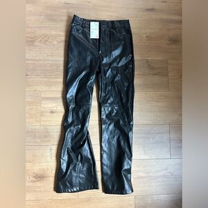 Makemechanic black leather pants